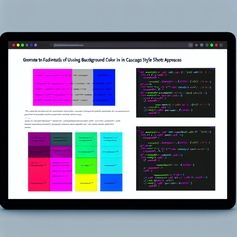 배경색을 활용한 CSS 기초(Using Background Color in CSS Basics)